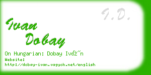 ivan dobay business card